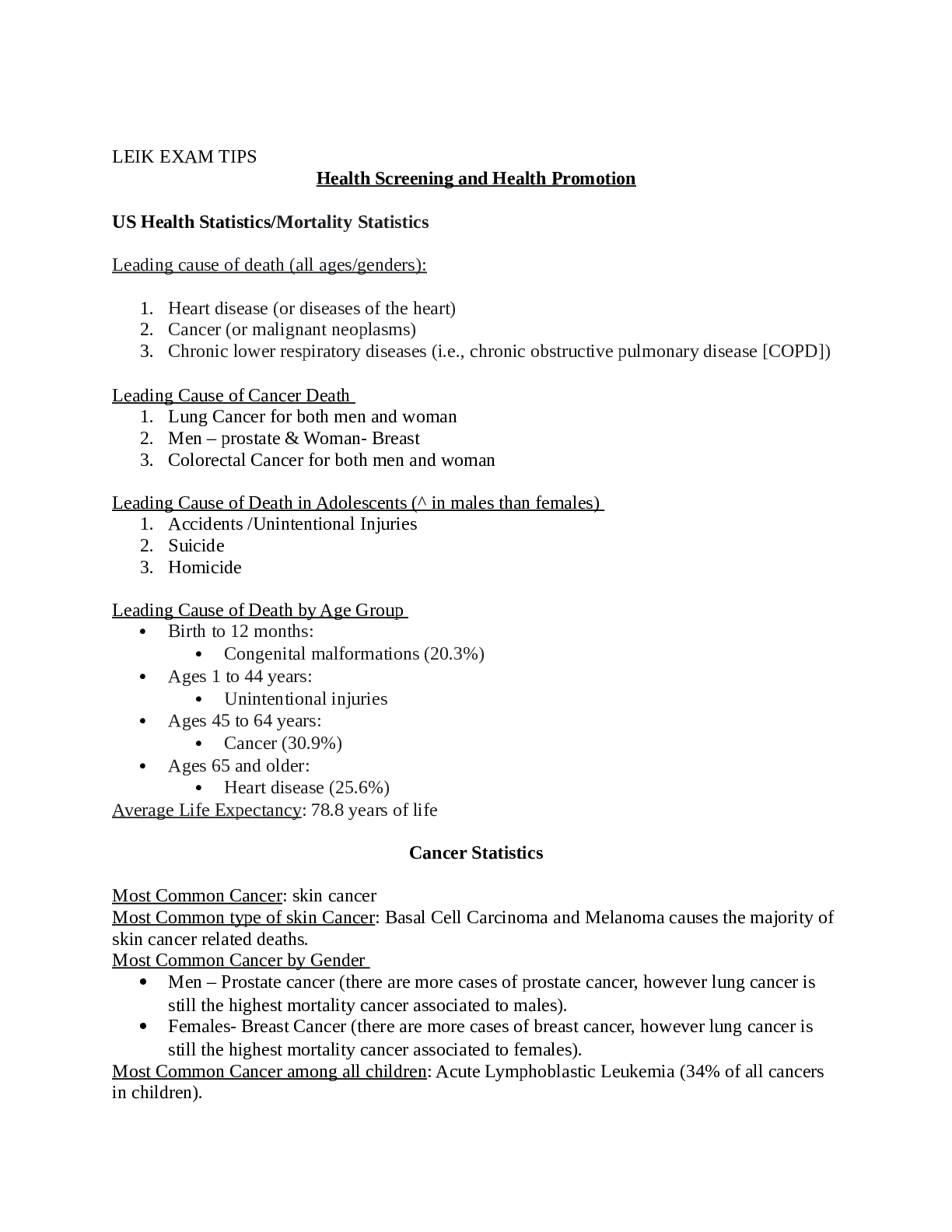 Preview image of NR 506 LEIK EXAM TIPS document